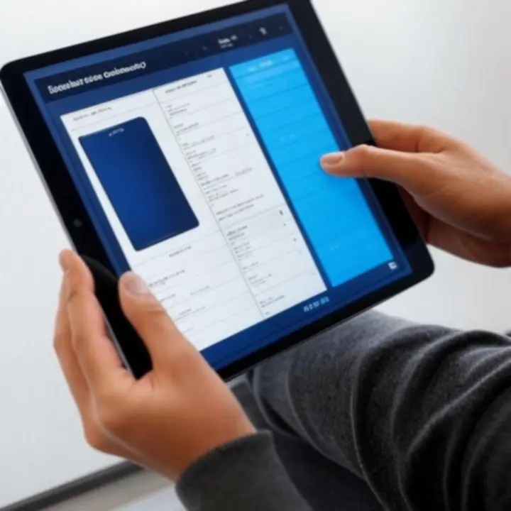 Widok porównywarki urządzeń na tablecie